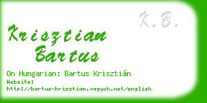 krisztian bartus business card